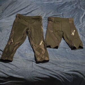 CW-X Black Compression Leggings Set